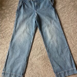 Express Women's High Rise Wide Leg Jeans